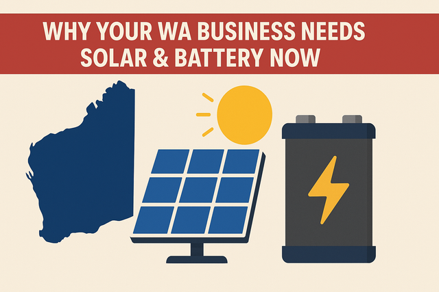 Commercial Solar Battery Systems: Why Your WA Business Needs Solar & Battery Now?