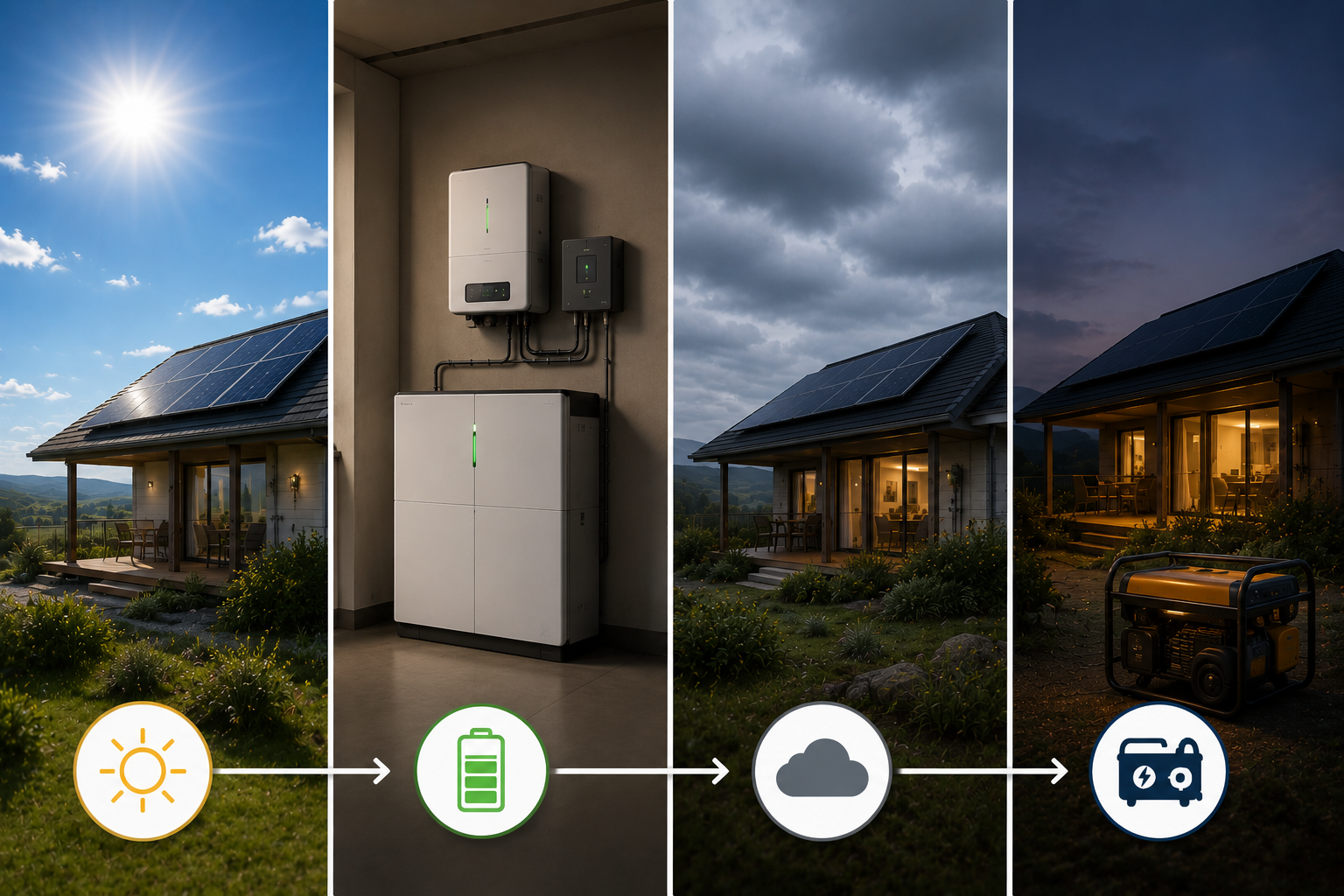 What Happens to an Off-Grid Solar System During Several Days of Cloudy Weather?