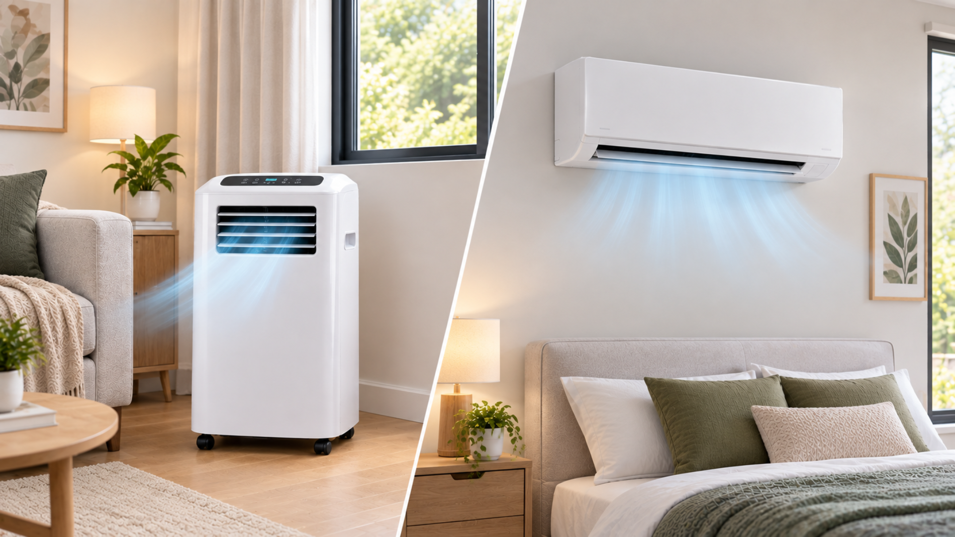 Portable vs Split-System Air Conditioners: Comparing Electricity Use and Running Costs