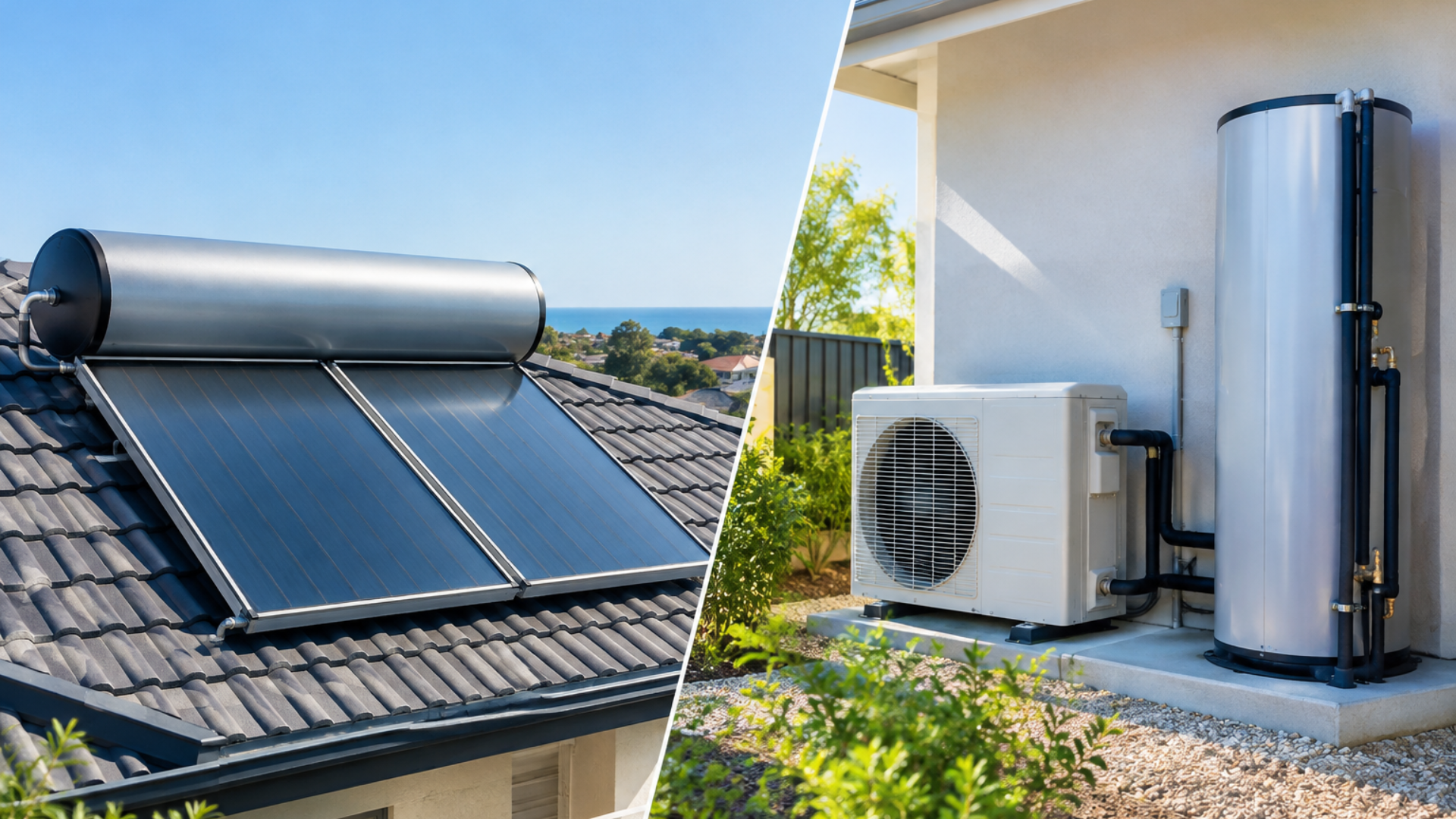 Roof-Mounted vs Split-System Solar Hot Water